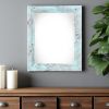 16" X 20" Rustic Farmhouse Light Aqua Blue Wood Frame