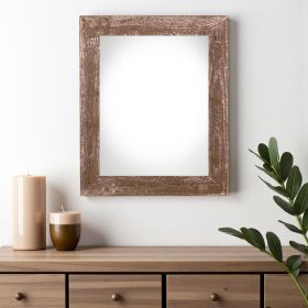 18" X 24" Rustic Farmhouse Espresso Wood Frame