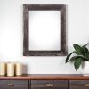20" X 24" Rustic Farmhouse Rustic Black Wood Frame