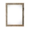 20" X 24" Rustic Farmhouse Espresso Brown Wood Frame