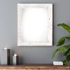 20" X 24" Rustic Farmhouse White Wash Wood Frame