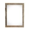 20" X 28" Rustic Farmhouse Weathered Gray Wood Frame