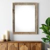 20" X 28" Rustic Farmhouse Weathered Gray Wood Frame