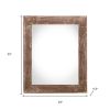 20" X 30" Rustic Farmhouse Espresso Wood Frame