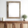 22" X 24" Rustic Farmhouse Gray Wood Frame