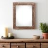 22" X 28" Rustic Farmhouse Brown Wood Frame