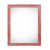 22" X 28" Rustic Farmhouse Red Wood Frame