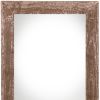 24" X 30" Rustic Farmhouse Brown Wood Frame