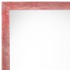 24" X 36" Rustic Farmhouse Red Wood Frame
