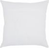 18" Teal and White Cotton Throw Pillow