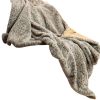 Brown Faux Fur Animal Print Plush Throw
