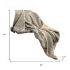 Brown Faux Fur Animal Print Plush Throw