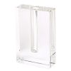 6" Clear Crystal Glass Square Table Vase