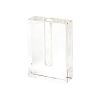 8" Clear Crystal Clear Square Table Vase