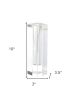 Modern Clear Tall Block Optical Crystal Vase