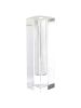 Modern Clear Tall Block Optical Crystal Vase