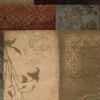 2' X 3' Beige And Brown Floral Block Pattern Scatter Rug