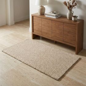 3' X 5' Modern Soft Tan Indoor Area Rug