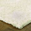 3' X 5' Modern Shag Ivory Indoor Area Rug