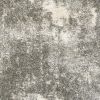 4' X 6' Gray And Ivory Distressed Abstract Area Rug