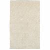 5' X 7' Modern Shag Ivory Indoor Area Rug