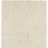 5' X 7' Modern Shag Ivory Indoor Area Rug