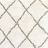 5' X 8' Ivory And Gray Geometric Lattice Area Rug