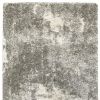 10' X 13' Gray And Ivory Distressed Abstract Area Rug