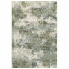 2' X 3' Blue Green Power Loom Area Rug