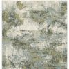 2' X 3' Blue Green Power Loom Area Rug