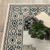4' X 6' Abstract Ivory And Gray Geometric Indoor Area Rug