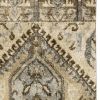2' X 8' Tan And Gold Central Medallion Indoor Runner Rug