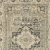 5' X 8' Beige And Gray Traditional Medallion Indoor Area Rug