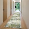 10' X 14' Blue Green Power Loom Runner Rug