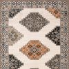 10' X 13' Abstract Ivory And Gray Geometric Indoor Area Rug