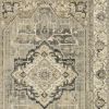 10' X 13' Beige And Gray Traditional Medallion Indoor Area Rug