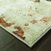 10' X 13' Beige and Black Power Loom Area Rug