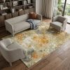 10' X 13' Gold and Ivory Power Loom Area Rug