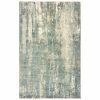 10' X 14' Blue And Gray Abstract Splash Indoor Area Rug