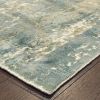 10' X 14' Blue And Gray Abstract Splash Indoor Area Rug