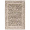 5' X 8' Beige Grey Machine Woven Oriental Indoor Arean Rug
