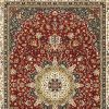 3' X 6' Red Ivory Machine Woven Oriental Indoor Area Rug