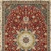 9' X 12' Red Ivory Machine Woven Oriental Indoor Area Rug