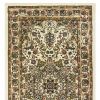 8' Ivory Beige Machine Woven Oriental Indoor Runner Rug