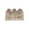 3' X 5' Taupe Natural Sheepskin Area Rug