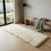 2' X 5' Natural Rectangular Sheepskin Area Rug
