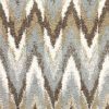 4' X 6' Gray And Taupe Ikat Pattern Area Rug