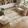 7' X 10' Ivory Shag Power Loom Area Rug