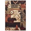 8' X 10' Rustic Brown Animal Lodge Area Rug