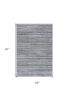 5' X 8' Navy Blue Decorative Stripes Area Rug
